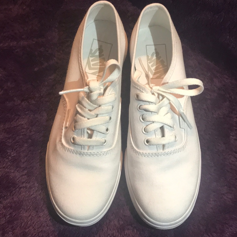 Authentic Lo Pro White Vans